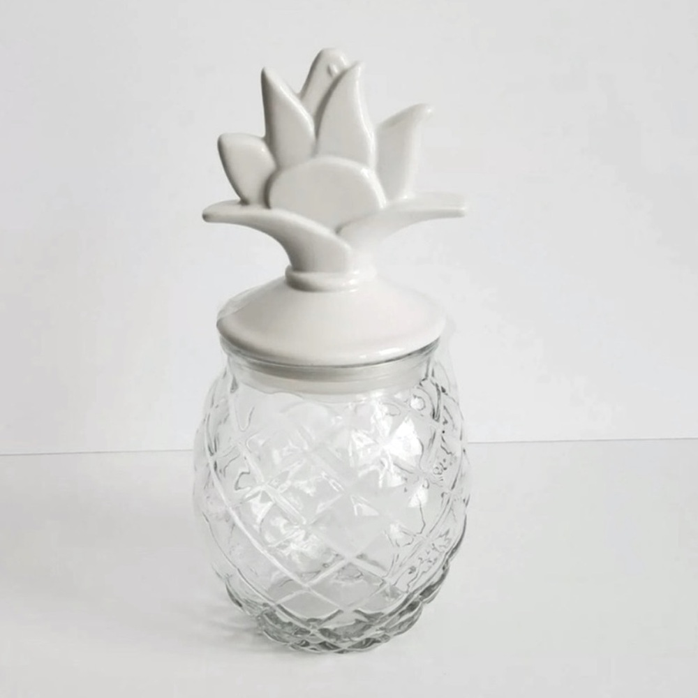 🍍Target Bullseye’s Spring Glass Pineapple Jar with Lid
